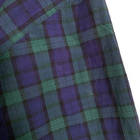 90's FIELD GEAR フィールドギア チェックプルオーバージャケット コットン ブラックウォッチ グリーン ネイビー Size L 福生店
