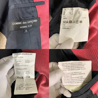 COMME des GARCONS HOMME PLUS コムデギャルソンオムプリュス ウール コーデュロイストライプ ロングコート ジャケット 本切羽 マルチカラー PJ-J053 AD2022 Size M 福生店