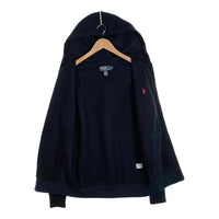 90's Polo By Ralph Lauren ポロ バイ ラルフローレン フード裏サーマル ジップアップパーカー フーディー ブラック Size M 福生店
