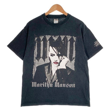 00's MARILYN MANSON マリリンマンソン 半袖 Tシャツ ブラック DELTA PRO WEIGHTタグ Size L 福生店