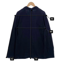 BURBERRY BLACK LABEL バーバリーブラックレーベル コットン 3B テーラードジャケット カジュアル ネイビー BMV79-810-28 Size 2 福生店