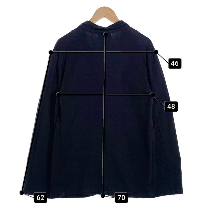 BURBERRY BLACK LABEL バーバリーブラックレーベル コットン 3B テーラードジャケット カジュアル ネイビー BMV79-810-28 Size 2 福生店