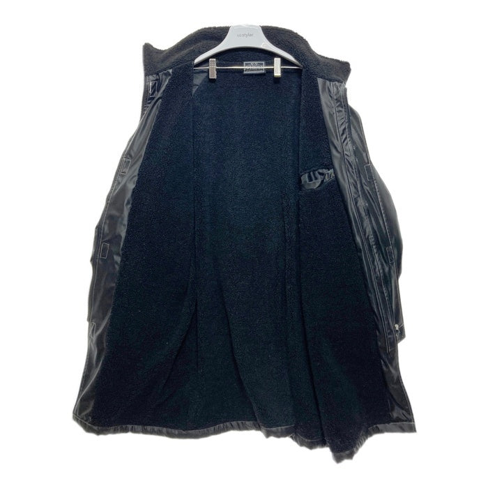 A.VERSACE ヴェルサーチ PVC ベンチコート 刺繍ロゴ ブラック sizeM 瑞穂店