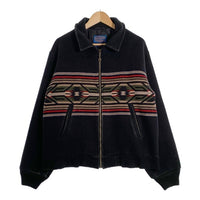 PENDLETON ペンドルトン ウール ジップアップ リブジャケット ブラック USA製 Size XL 福生店