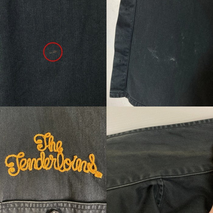 TENDERLOIN テンダーロイン コットン チェーン刺繡 半袖 ワークシャツ ブラック SizeM 瑞穂店