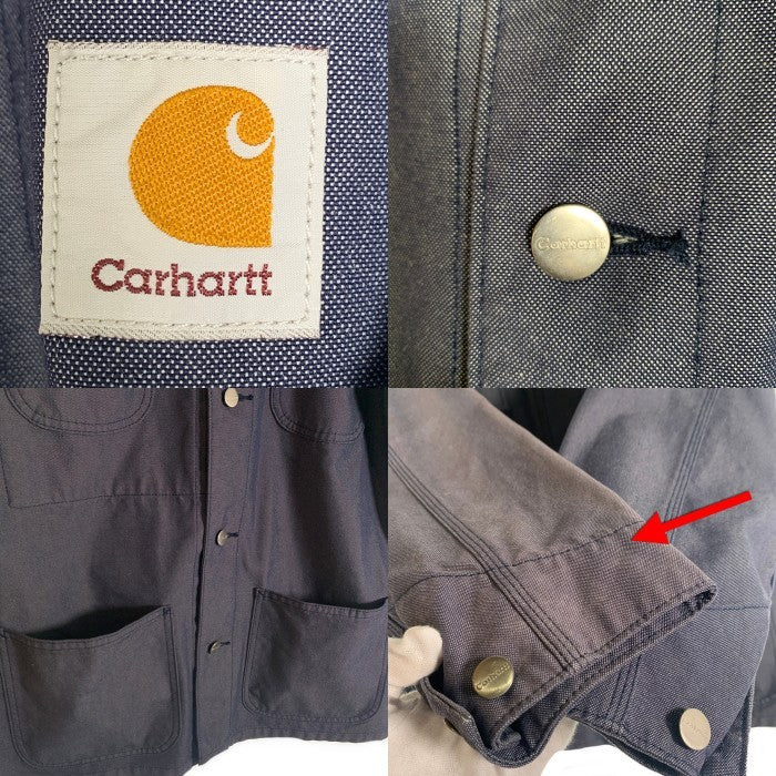 CARHARTT カーハート ダック チョアコート カバーオール デニム ジャケット グレー 0038-00 Size L 福生店