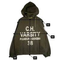 CAPTAINS HELM キャプテンズヘルム MIL THERMAL HOODIE サーマル プルオーバー フーディー パーカー オリーブ CH25-AW-T13 Size L 福生店