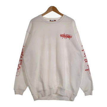 FUNNY FARM ファニーファーム プリント クルーネックスウェットトレーナー ホワイト Size XXL 福生店