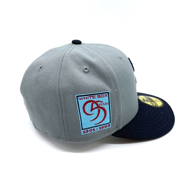 NEW ERA ニューエラ 59FIFTY WHITE SOX 2トーン ベースボールキャップ グレー×ネイビー size7 1/4(57.7cm) 瑞穂店