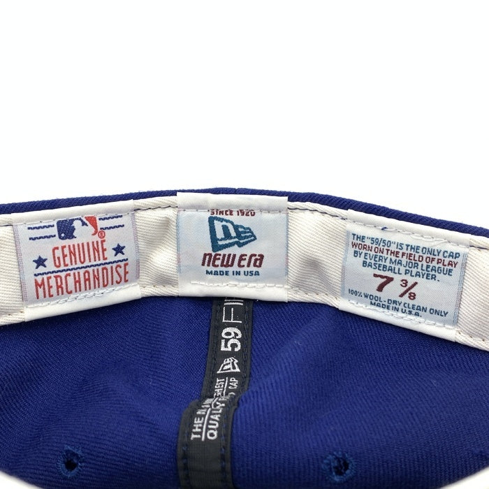 90's New Era ニューエラ MLB ニューヨーク・ヤンキース 59FIFTY ベースボールキャップ ロイヤルブルー ウール USA製 Size  7 3/8 (56.8cm) 福生店