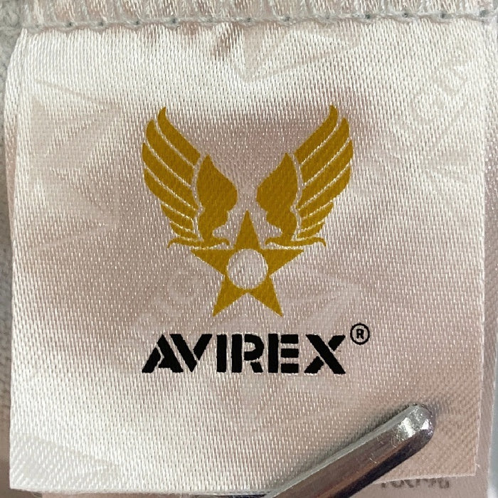 AVIREX アヴィレックス FLYOVER HIGH BOMB BURST バックプリント Tシャツ ブルーグレー sizeL 瑞穂店