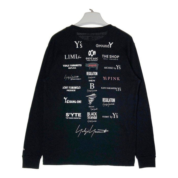 NEWERA×Yohji Yamamoto ニューエラ×ヨウジヤマモト 創業100周年モデル バックプリントロングTシャツ ブラック sizeL 瑞穂店