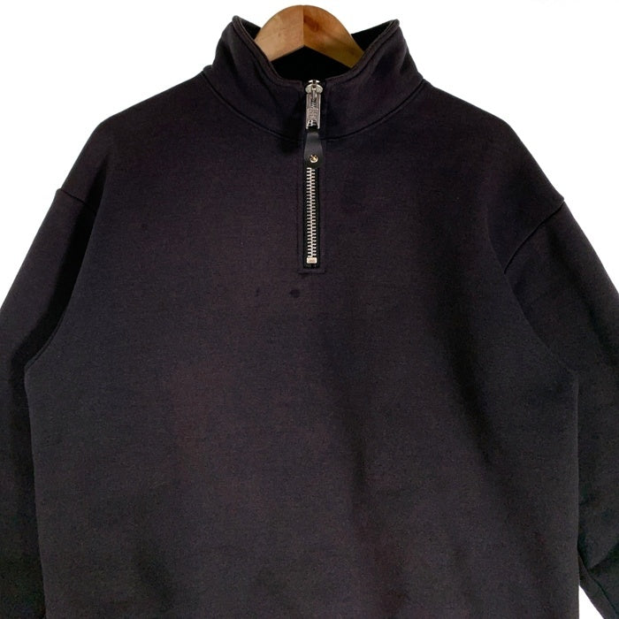 Schott ショット HEAVY WEIGHT HALF ZIP SWEAT ヘビーウェイト ハーフジップ スウェット ブラック Size L 福生店