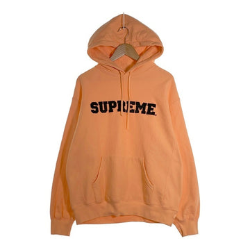 SUPREME シュプリーム 24SS Cord Collegiate Logo Hooded Sweatshirt カレッジロゴ プルオーバースウェットパーカー オレンジ Size M 福生店