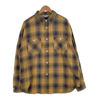 COOTIE クーティ オンブレチェック フランネルシャツ マスタード Size M 福生店
