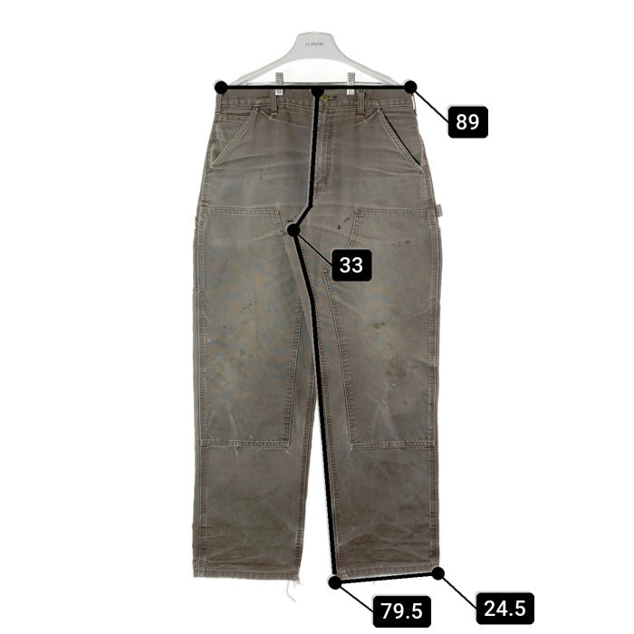 Carhartt カーハート B136 DKB メキシコ製 ダブルニー ペインターパンツ ダークブラウン size34 瑞穂店