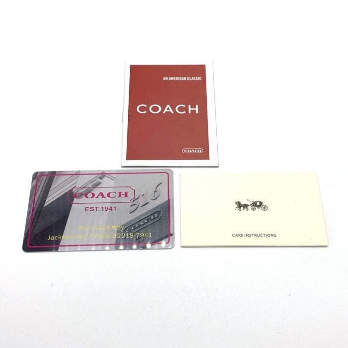 COACH コーチ F52645 ラウンドファスナーレザーウォレット オレンジ 福生店