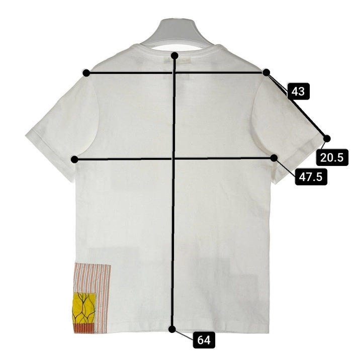 eYe COMME des GARCONS JUNYA WATANABE MAN アイコムデギャルソン ジュンヤワタナベマン WQ-T906 AD2015 Merz b. Schwanen パッチワーク ポケット付き Tシャツ ホワイト sizeS 瑞穂店