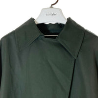 AMERI アメリ 24SS  TRENCH MULTI WAY LONG VEST トレンチマルチウェイロングベスト 半袖コート グリーン ※ベスト欠品 01410740200 Size M 瑞穂店