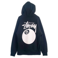STUSSY ステューシー 8ボール プルオーバー フーディー パーカー ブラック Size L 福生店
