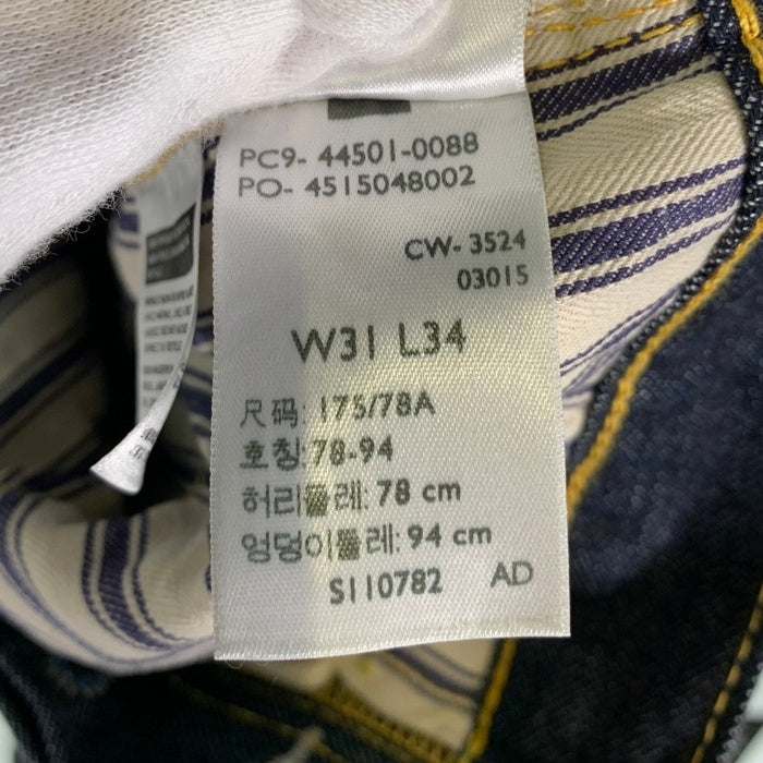 Levi's リーバイス S501XX 1944年モデル 大戦モデル 復刻 ビッグE ボタン裏3015 赤耳 セルビッチ デニムパンツ インディゴ 44501-0088 Size W31 L34 福生店