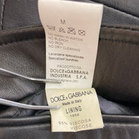 DOLCE&GABBANA ドルチェアンドガッバーナ ラムレザー ジャケット コート ブラック size54 瑞穂店