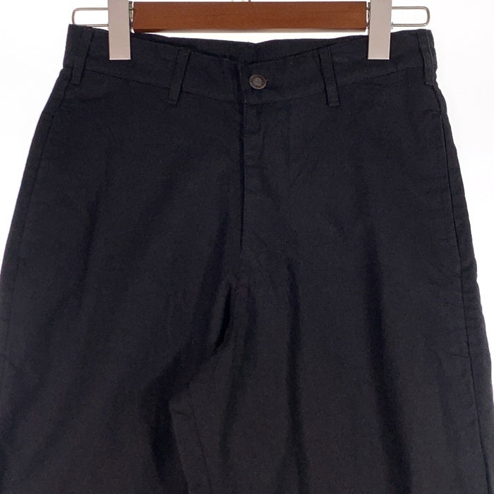 80-90's STUSSY ステューシー リネン コットン テーパードスラックス パンツ ブラック USA製 黒タグ Size 28 福生店