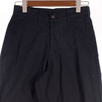 80-90's STUSSY ステューシー リネン コットン テーパードスラックス パンツ ブラック USA製 黒タグ Size 28 福生店
