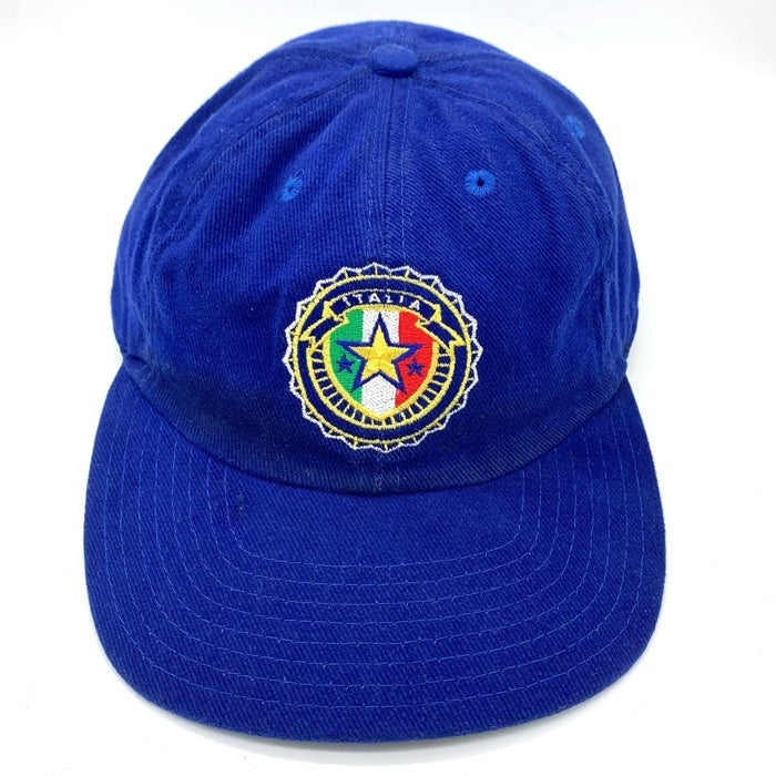 90's NIKE ナイキ イタリア代表 コットン ベースボールキャップ ブルー 台湾製 福生店