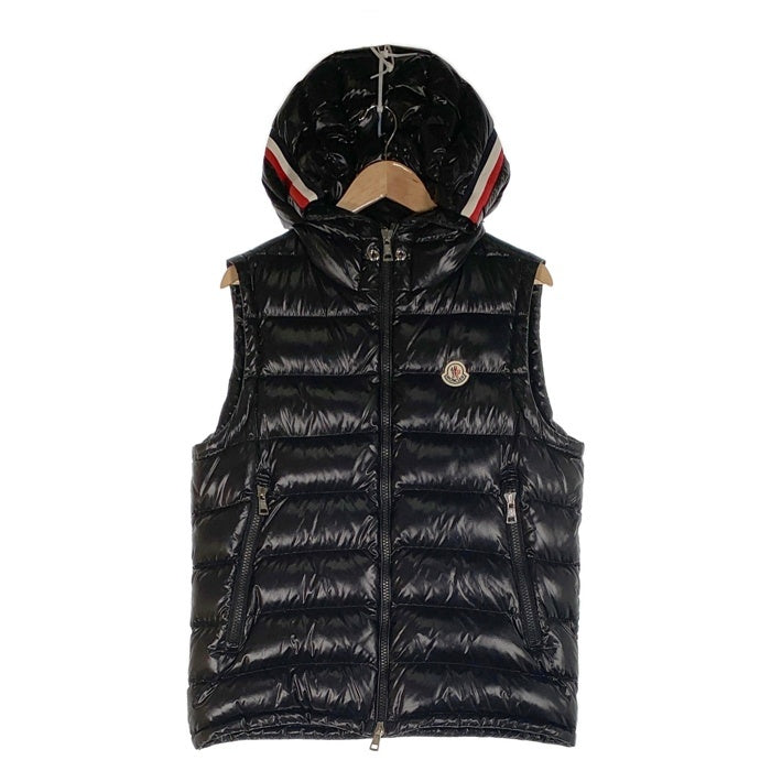 MONCLER モンクレール LANOUX GILET LANOUX VEST ロゴワッペン ダウンベスト ブラック  D20914333005 Size 3 福生店