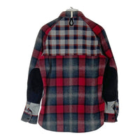 eYe COMME des GARCONS JUNYA WATANABE MAN アイコムデギャルソン ジュンヤワタナベマン PENDLETON ペンドルトン WB-B904 AD2018 キルティングウール切替 シャツジャケット ブラック sizeS 瑞穂店