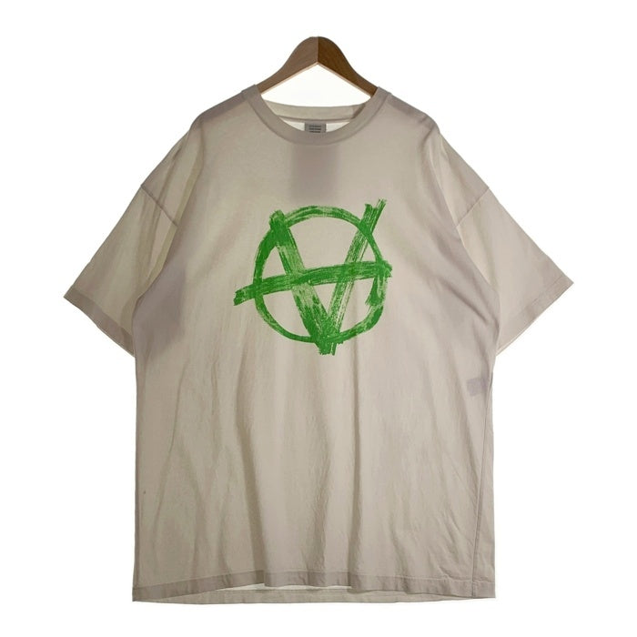 VETEMENTS ヴェトモン 20SS ANARCHY TEE アナーキー プリント 半袖 Tシャツ ホワイト SS20TR297 Size S 福生店