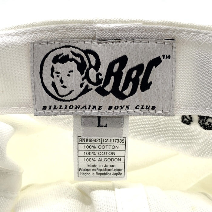 Billionaire Boys Club ビリオネアボーイズクラブクラブ BBC コットンキャップ ホワイト 初期 日本製 Size L 福生店