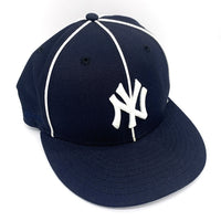 New Era ニューエラ 59FIFTY ニューヨーク・ヤンキース パイピング ベースボールキャップ ネイビー ホワイト Size  7 3/4 (61.5cm) 福生店