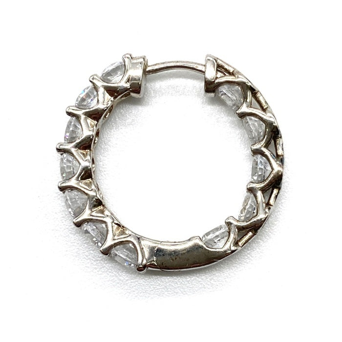 gift from New York ギフトフロムニューヨーク フルエタニティ フープピアス シルバー925 プラチナコーテイング 瑞穂店