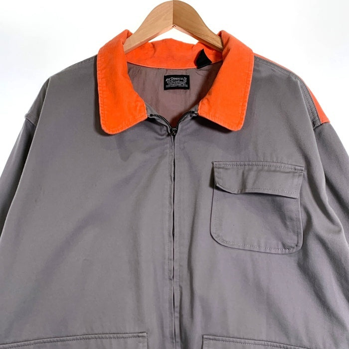 Levi's リーバイス SKATE ハンターズジャケット ジップアップ カバーオール チノツイル グレー オレンジ PC9-A0955-0001 Size XL 福生店