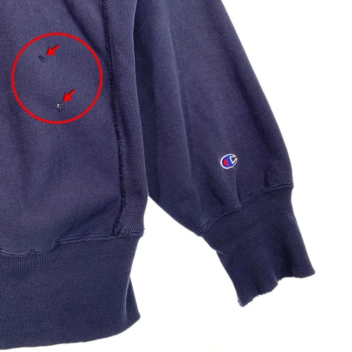 Champion チャンピオン REVERSE WEAVE リバースウィーブ NOTRE DAME ノートルダム クルーネックスウェットトレーナー ネイビー Size L 相当 福生店