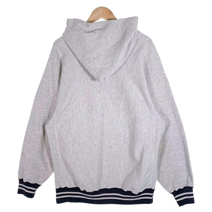 90's Champion チャンピオン リバースウィーブ リブライン プルオーバースウェットパーカー オートミール Size XL 福生店