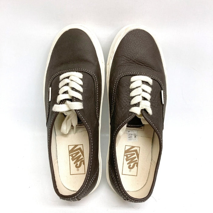 VANS ヴァンズ AUTHENTIC オーセンティック フェイクレザー スニーカー ダークブラウン size26cm 瑞穂店