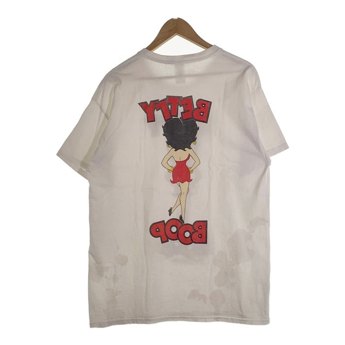 00`s BETTY BOOP ベティー・ブープ プリントTシャツ ホワイト GILDAN2枚タグ 1996コピーライト Size L 福生店