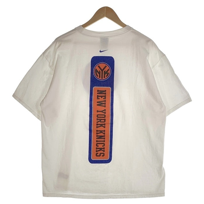 00's NIKE TEAM ナイキ NBA ニューヨーク・ニックス プリントTシャツ ホワイト メキシコ製 Size L 福生店