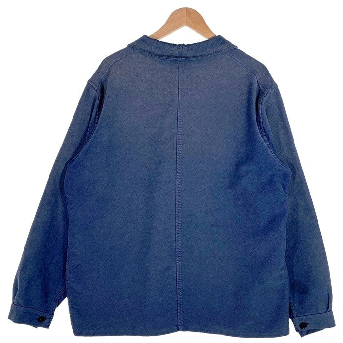 70's モールスキン French Work Jacket フレンチ ワーク ジャケット ブルー Size XL相当 福生店