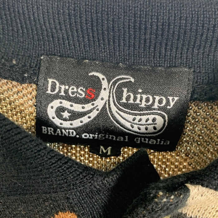 DRESS HIPPY ドレスヒッピー　ニット　ポロシャツ ドレスヒッピー DH-ペイズリー ポロ マスタード DRESS HIPPY DH