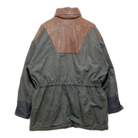 LAKELAND レイクランド レザー切替 中綿ジャケット  グレー size44 瑞穂店