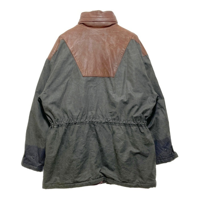 LAKELAND レイクランド レザー切替 中綿ジャケット  グレー size44 瑞穂店