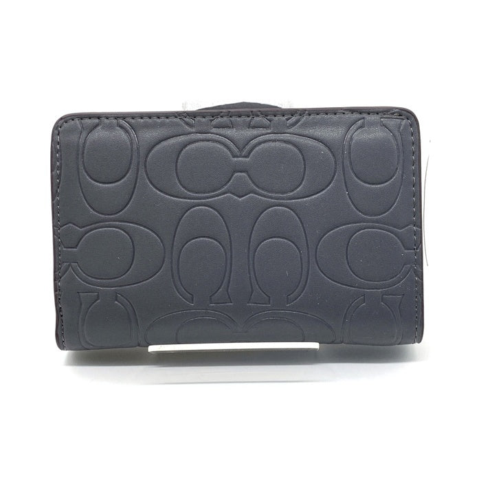 COACH コーチ CM241 ミディアム コーナー ジップ ウォレット・シグネチャー 二つ折り財布 グレー 福生店