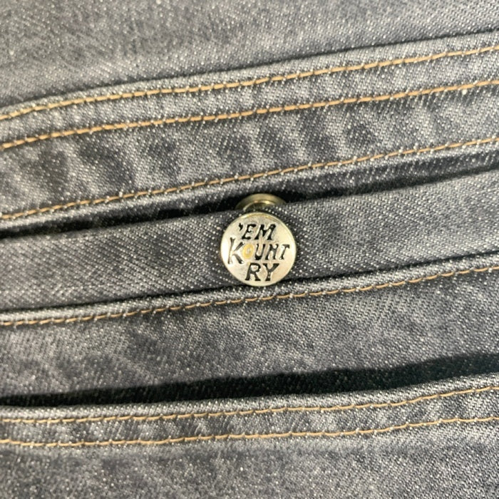 KAPITAL キャピタル 14oz ブラックデニム ポートバギーパンツ EK-1645LP Size 3 福生店