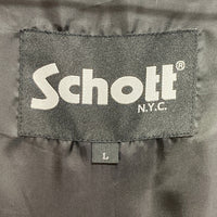 Schott ショット ラムレザー シングルライダースジャケット ブラック 3111066 Size L 瑞穂店