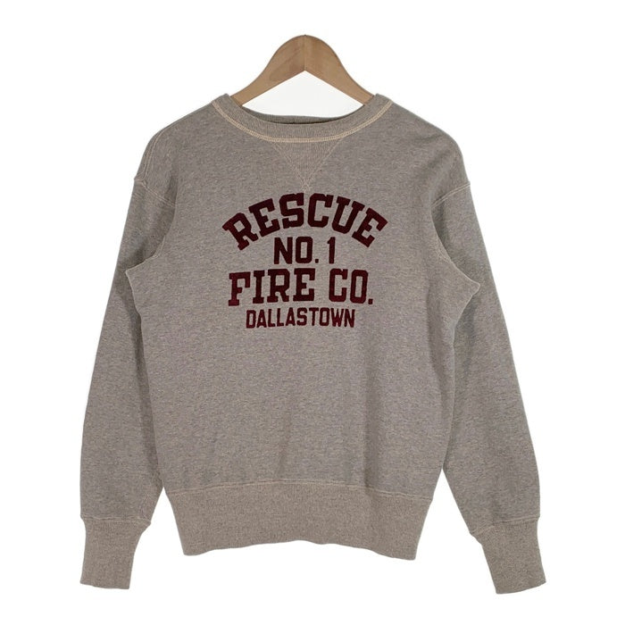 WAREHOUSE ウエアハウス SET-IN FREEDOM SWEAT " RESCUE NO.1 " スウェットトレーナー セットインフリーダム グレー Size 40 福生店