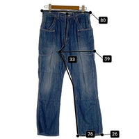 SASQUATCHfabrix サスクワァッチファブリックス ライトオンスデニムワークパンツ ダブルニー インディゴ 10SS-PA9-011 Size M 福生店